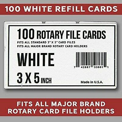 3x5 rotary file refill cards.